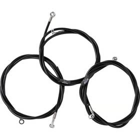 La-8059b13b La Choppers Black Vinyl-coated Stainless Steel Brake Line Kit - 12-14 Inch Ape Han