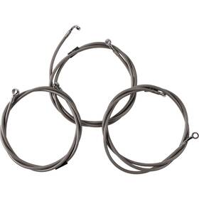 La-8059b16 La Choppers Stainless Steel Brake Line Kit - 15 Inch -17 Ape Hangers