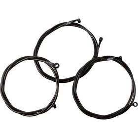 La-8059b16m La Choppers Midnight Braided Brake Lines - 15 Inch -17 Ape Hangers