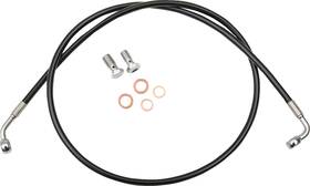 La-8130b13b La Choppers Brake Line - 12 Inch 14 Ape Hanger Handlebars Black