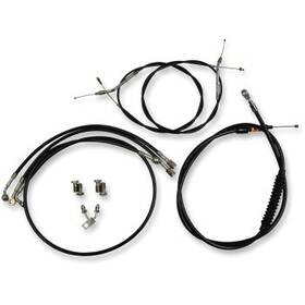 La Choppers La-8150kt-16b Black Vinyl Cable/brake Line Kit 15-17 Inch Ape Hangers 11-14 Softail
