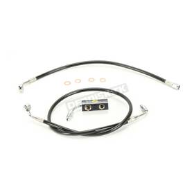 La-8152b13b La Choppers Black Vinyl Brake Line Kit For 12 Inch -14 Apes With Abs -