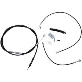 La Choppers La-8152kt-13b Black Complete Cable/brake Line Kit 12-14 Inch Bars 18-22 Softail
