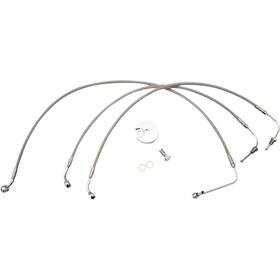 La-8154b19 La Choppers Stainless Brake Line - 18 Inch 20 Fits Mini Ape Hange