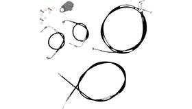 La-8157kt-08b La Choppers Cable/brake Line Kit - Fits Mini Ape Hangers Black