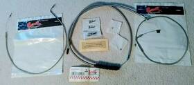 La-8210c-04 La Choppers Stainless Cable Brake Lines For 06-14 Harley Street Bob 0610-0399