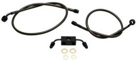 La-8231b16m La Choppers Midnight Braided Brake Line - 15-17 Inch Ape Hangers La-8231b16m La Choppers Midnight Braided Brake Line - 15-17 Inch Ape Hangers