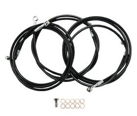 La8211b13b La Choppers Black Vinyl-coated Stainless Steel Brake Line