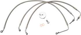 Pvi25r7pxv La Choppers Ss Front Brake Line Kit Use 12-14in Ape Hangers Wo Abs Road Glide Ultra 11-13