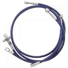 Ltr450-f-2-b Streamline Front Steel Braided Brake Line Standard Length Blue Suzuki