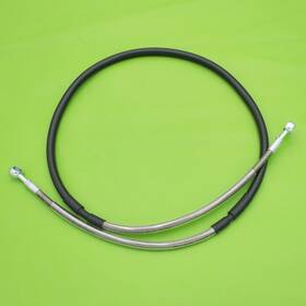 43059-1155 Lyk Front Stainless Steel Brake Braided Hose Line For Kawasaki Kx125 250 500 1982-85