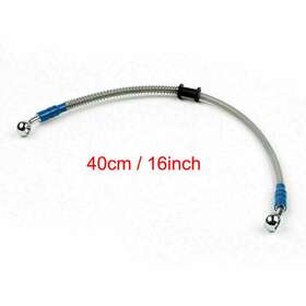Bll-063 Madhornets 40cm/16 Inch M10 Brake Oil Hose Line Banjo Fitting Stainless Steel End