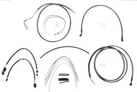 0610-1032 Magnum Black Pearl Handlebar Cable Kit 12-14 Inch Ape Abs 2014-2015 Touring 487351