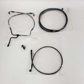0662-0044 Magnum 2015 Harley Road King Black Handlebar Cable/brake Line Kit For 15-17 Inch