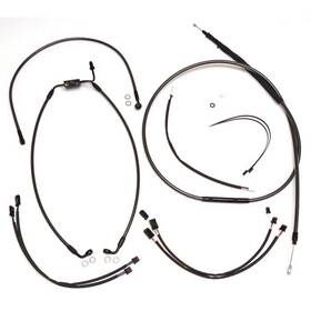 0662-0281 Magnum New Black Pearl Dyna Handlebar Installation Kit 18 Inch - 20 Apes 0662-0281 Magnum New Black Pearl Dyna Handlebar Installation Kit 18 Inch - 20 Apes