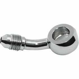 1703-28 Magnum 10mm Banjo X An-3 Brake Line Fitting - 35 Deg. Chrome