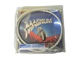 1741-0321 Magnum Nos Sterling Chromite Ii 43 Inch Braided Front Brake Line Kit For Harley Etc