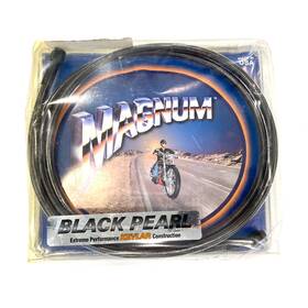 1741-1018 Magnum Black Pearl Universal 62 Inch Brake Line For Harley Touring Softail Dyna