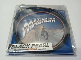 1741-3393 Magnum Black Pearl Brake Line 52 Inch For Harley-davidson Softail Models