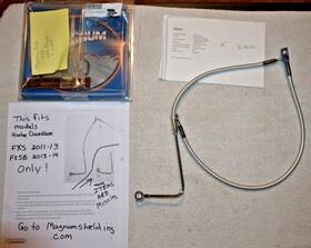 1741-3648 Magnum Sterling Chromite 11 Abs Brake Line For Harley Davidson Fxs/b Incomplete