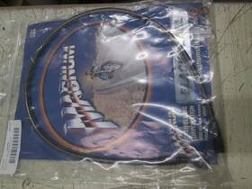 1741-4704 Magnum Motorcycle 30 Inch Ss Black Pearl Brake Line - Ez Align Upper /