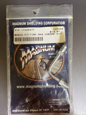 1740-0472 Magnum 1742-0471 Brake Line Fitting Chrome