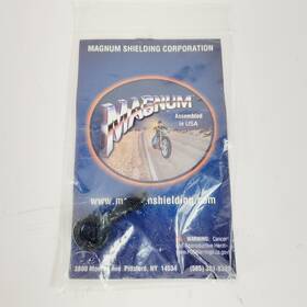 1742-0477 Magnum 10mm Motorcycle Brake Line Banjo Fitting - 7/16 An3 180 Black 1704-40
