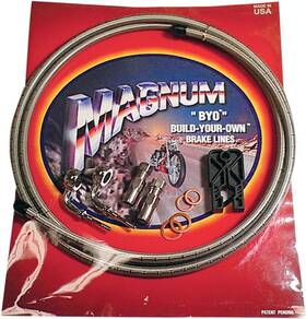 396135a Magnum Byo Dot Single-disc Brake Line Kit With 35 Degree Banjo Ss #396135a