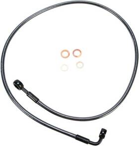46442sw Magnum Black Pearl E-z Disc Front Brake Line 180deg. Top Angle 42in