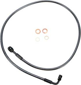 46454sw Magnum Black Pearl E-z Align Front Brake Line 54 Inch #46454sw Harley Davidson