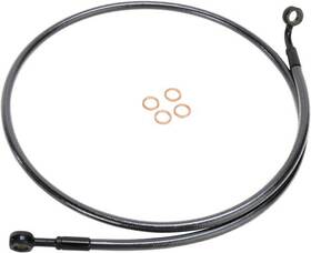 46746sw Magnum Black Pearl E-z Align Front Brake Line 46 Inch #46746sw Harley Davidson