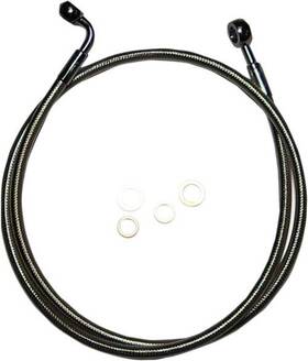 46845sw Magnum E-z Align Braided Single Disc Non-abs Front Brake Lines