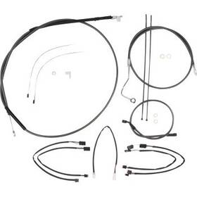 12in-14 Magnum 4871021 Shielding Black Pearl Handlebar Installation Kit For Inch A