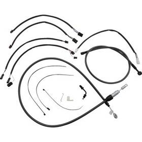 12in-14 Magnum 4871181 Black Pearl Handlebar Installation Kit For Inch Ape