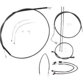 18in-20 Magnum 487983 Shielding Black Pearl Handlebar Installation Kit For Inch Ap