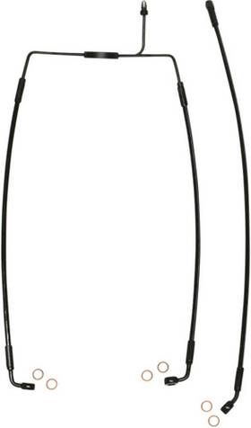 7515sw72xa Magnum Xr Front Brake Line Kit Complete Black Blk Non-abs 19in Road Glide 08-09