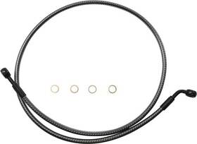 76744sw Magnum E-z Align Karbon Fiber Non-abs Front Brake Line 44 Inch #76744sw