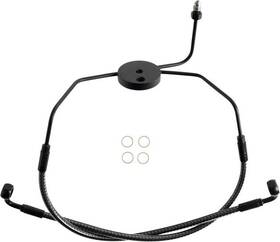 77009 Magnum Designer Series Non-abs Lower Front Brake Line Karbon Fiber #77009