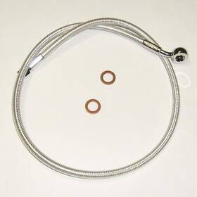 As37127 Magnum Sterling Chromite Ii Designer Abs Upper Brake Line 27 Inch #as37127