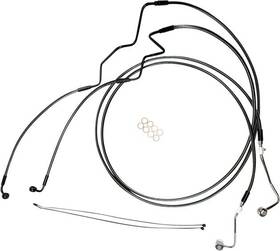 As470164 Magnum Designer Black Pearl Dot Extended 4 Inch Abs Lower Brake Line Kit #as470164