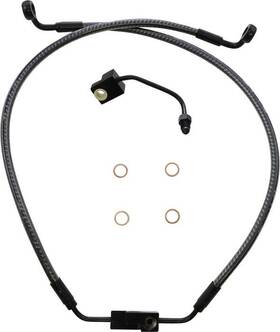 As77006 Magnum Designer Series Dot Abs Lower Front Brake Line Karbon Fiber #as77006