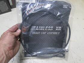 1741-4730 Magnum Brakes Cxr Ez Align Brake Line - Black Hd 2010-2017 Dyna Wide Glide