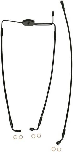 Sbb1310-31 Magnum Alt Length Xr Non-abs Complete Front Brake Line Kit 31 Inch Black #sbb1310-31