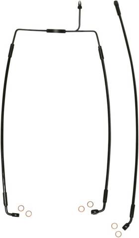 Sbb1326-27 Magnum Alt Length Xr Complete Abs Front Brake Line Kit 27 Inch Black #sbb1326-27
