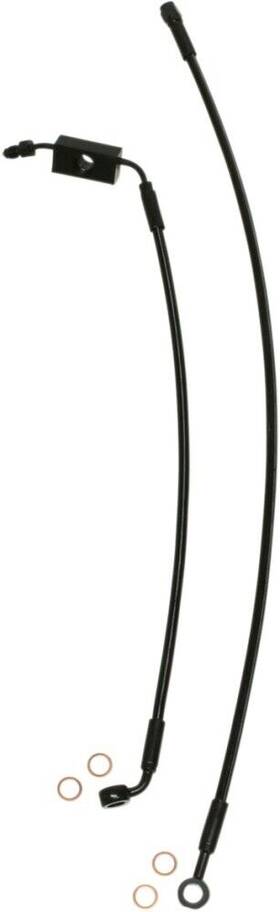 Sbb1326-31 Magnum Black Xr Stainless Extreme Response Front Brake Line Kit With Abs - 10 Inch