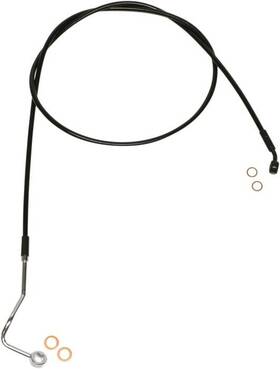 Sbb1401-68 Magnum Xr Abs Upper Front Brake Line Black Harley Davidson Road Glide/road King