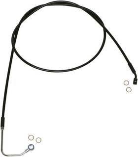 Sbb1404-70 Magnum Alternate Length Xr Abs Front Upper Brake Line 70 Inch Black #sbb1404-70