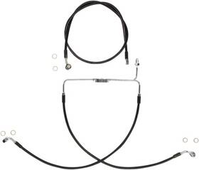 Sbc1310-25 Magnum Black Coated Xr Stainless Front Brakeline Kit - 23 Inch Upper