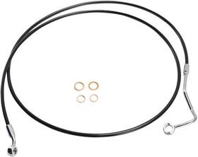 Sbc1401-72 Magnum Alternate Length Xr Abs Front Upper Brake Line 72 Inch Blk/chr #sbc1401-72