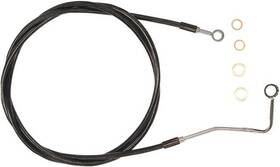 Sbc1402-70 Magnum Alternate Length Xr Abs Front Upper Brake Line 70 Inch Blk/chr #sbc1402-70